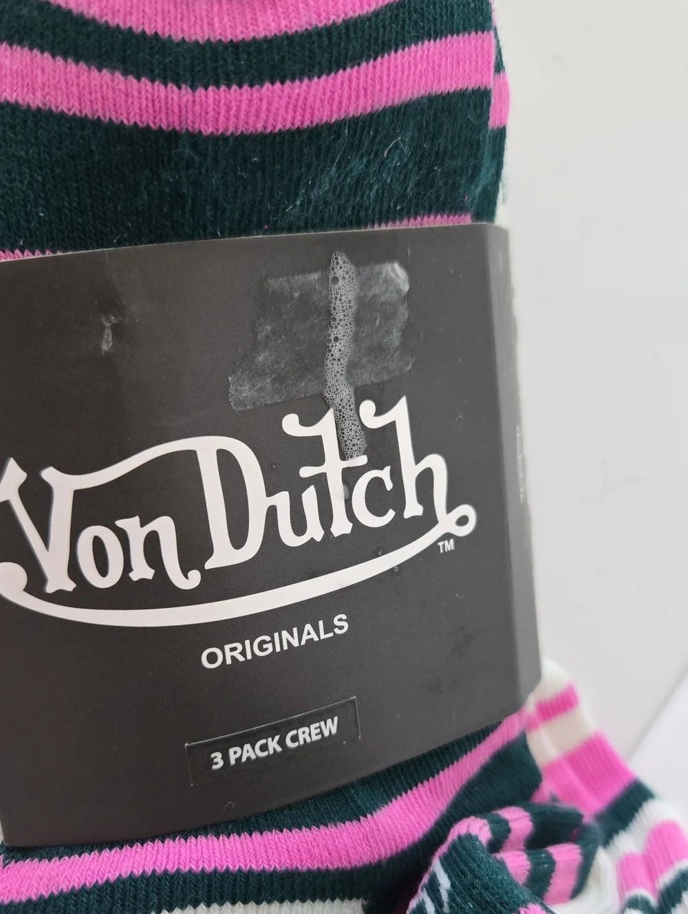 Von Dutch Women Colorful Casual Socks - Green, Pink,  3 Pairs Nwt
